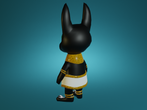 Mini cute anubis character - npc 3D Model