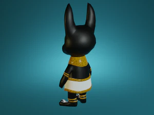 Mini cute anubis character - npc 3D Model
