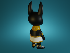 Mini cute anubis character - npc 3D Model
