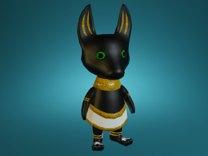 Mini cute anubis character - npc 3D Model