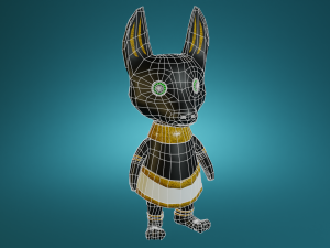 Mini cute anubis character - npc 3D Model