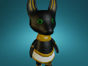 Mini cute anubis character - npc 3D Model
