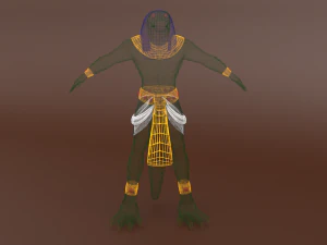 Egyptian god sobek character 3D Model