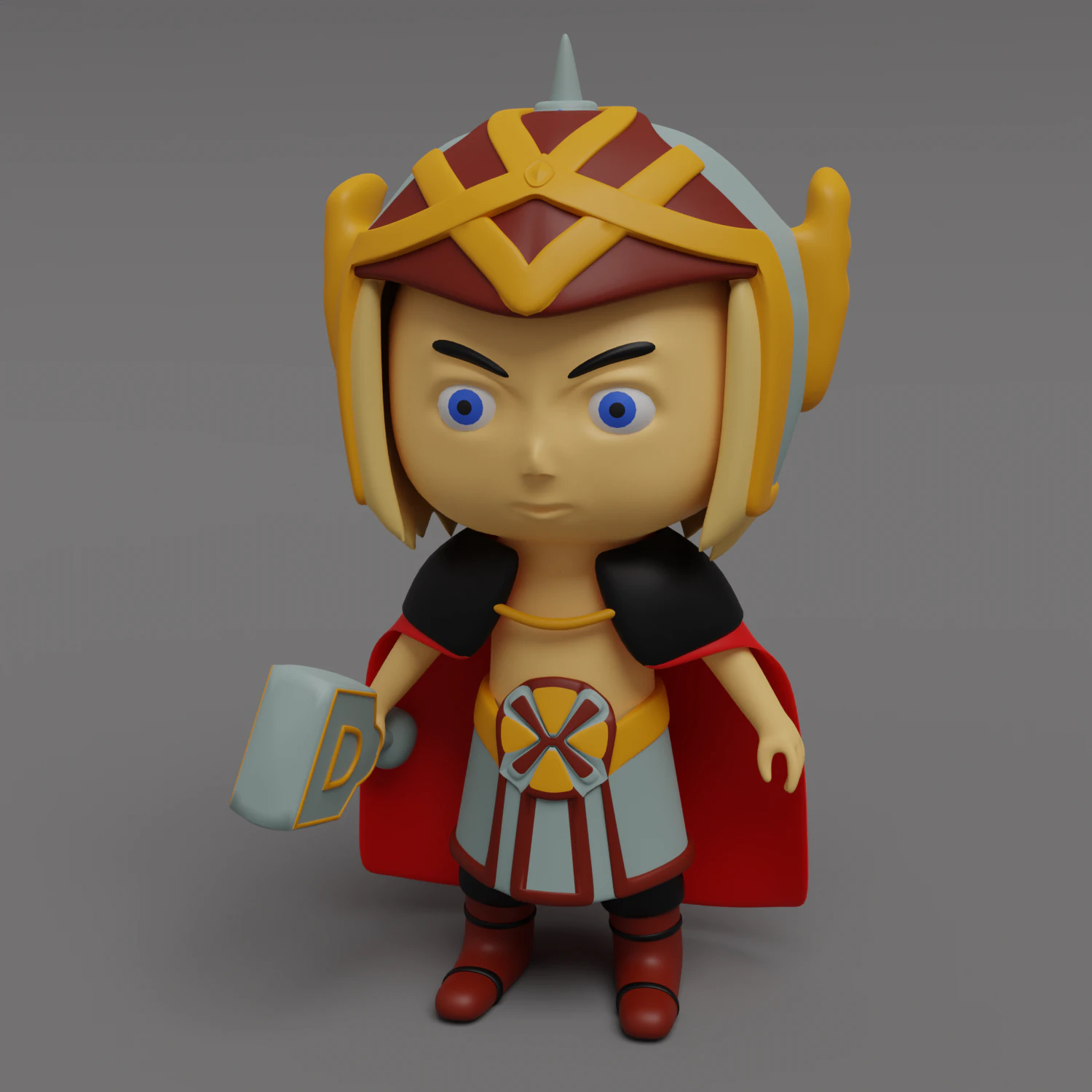 Cute superhero character - npc 3D Model .c4d .max .obj .3ds .fbx .stl .blend 