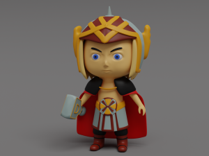Cute superhero character - npc 3Dモデル