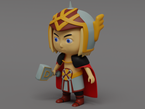 Cute superhero character - npc 3Dモデル