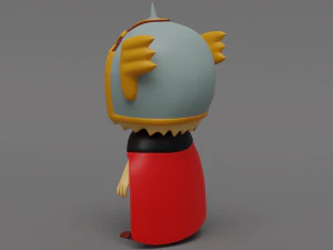 Cute superhero character - npc 3D Model