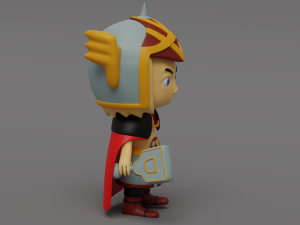 Cute superhero character - npc 3Dモデル