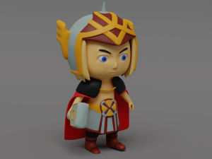 Cute superhero character - npc 3Dモデル