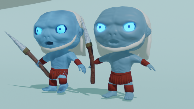 Mini undead character 3D Model .c4d .max .obj .3ds .fbx .stl .blend 