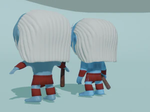 Mini personnage mort-vivant Modèle 3D