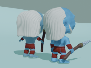Mini undead character 3D Model