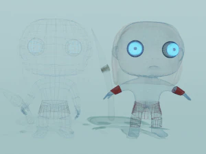 Mini personnage mort-vivant Modèle 3D