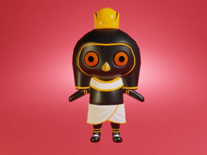 Mini cute horus character 3D Model