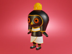 Mini cute horus character 3D Model