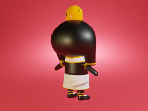 Mini cute horus character 3D Model