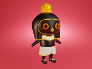 Mini cute horus character Modelo 3D
