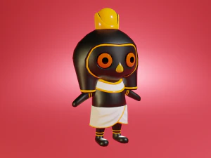 Mini cute horus character 3D Model