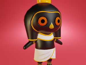 Mini cute horus character 3D Model