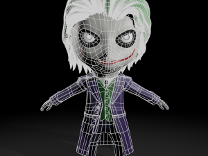 mini joker fanart character 3D Model