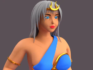 Грецька богиня selene характер 3D Модель