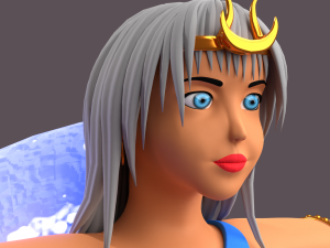Greek goddes selene character 3Dモデル