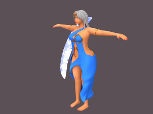 Greek goddes selene character 3Dモデル