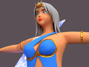 Greek goddes selene character 3Dモデル