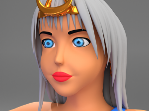 Greek goddes selene character 3Dモデル
