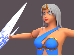 Greek goddes selene character 3Dモデル