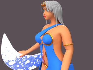 Greek goddes selene character 3Dモデル