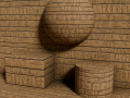 II Egyptian Hieroglyph Seamless PBR Texture CG Textures