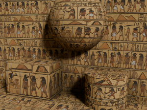 IV Egyptian Hieroglyph Seamless PBR Texture Texturas CG