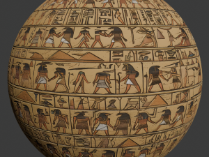 IV Egyptian Hieroglyph Seamless PBR Texture CG Textures