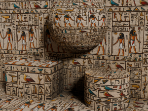 V Egyptian Hieroglyph Seamless PBR Texture Texturas CG