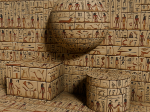 VII Egyptian hieroglyph Seamless PBR Texture CG टेक्स्चर्स