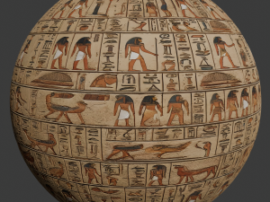 IIX Egyptian hieroglyph Seamless PBR Texture CG Dokuları