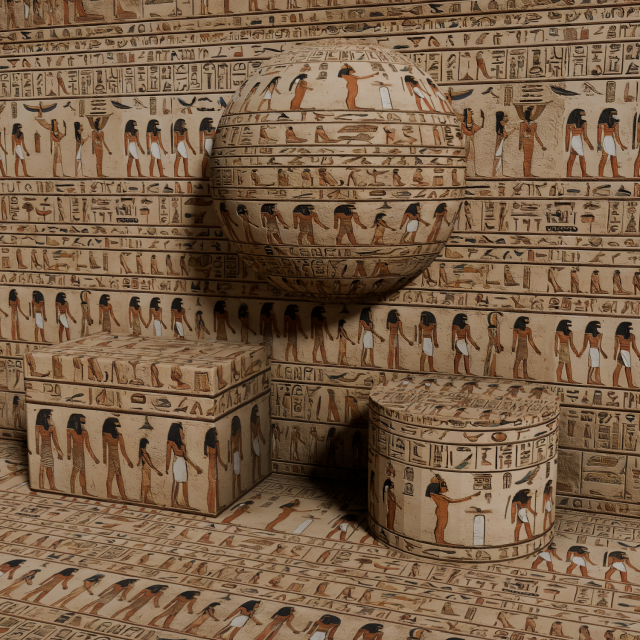 IX Egyptian hieroglyph Seamless PBR Texture CG Texturen .c4d .max .obj .3ds .fbx .stl .blend 