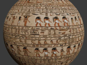 IX Egyptian hieroglyph Seamless PBR Texture CG Textures