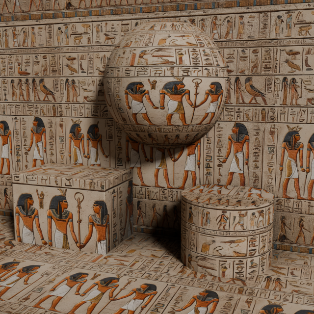 III Egyptian hieroglyph Seamless PBR Texture CG Textures .c4d .max .obj .3ds .fbx .stl .blend 
