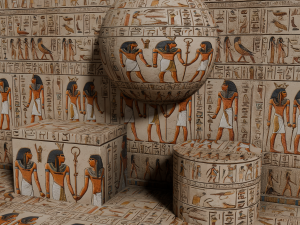 III Egyptian hieroglyph Seamless PBR Texture CG टेक्स्चर्स
