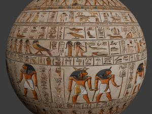 III Egyptian hieroglyph Seamless PBR Texture CG Textures