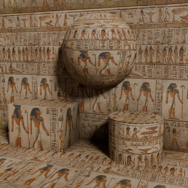 X Egyptian Hieroglyph Seamless PBR Texture Texturas CG .c4d .max .obj .3ds .fbx .stl .blend 