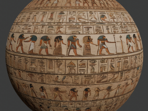 XI Egyptian Hieroglyph Seamless PBR Texture CG Textures