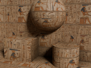 XII Egyptian Hieroglyph Seamless PBR Texture CG Textures