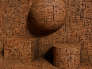 Egyptian Hieroglyph Seamless PBR Texture Vol 2 - 1 CG Textures