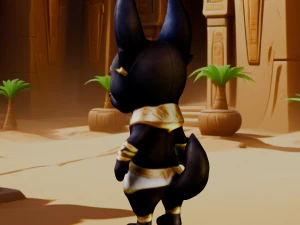 The Playful Guardian Anubis 3D print model 3D Print Model