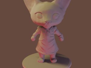 Kitty Queen Bastet the Adorable Egyptian Deity 3D Baskı Modeli