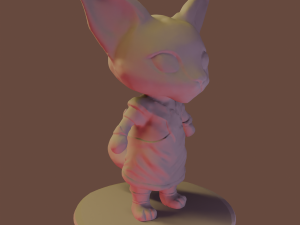 Kitty Queen Bastet the Adorable Egyptian Deity 3D Baskı Modeli