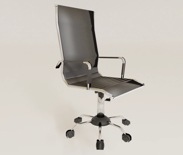 cadeira moderna preta Modelo 3D .c4d .max .obj .3ds .fbx .stl .blend 